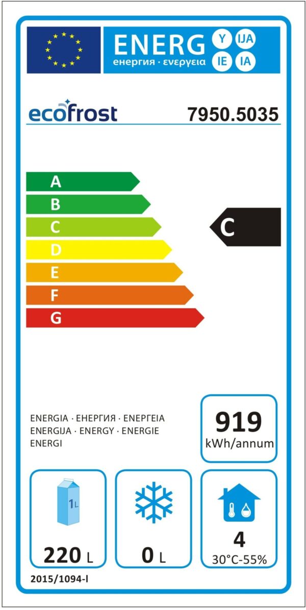 Kølebord Eco Frost, 1360 x 700 x 850 mm, 282L