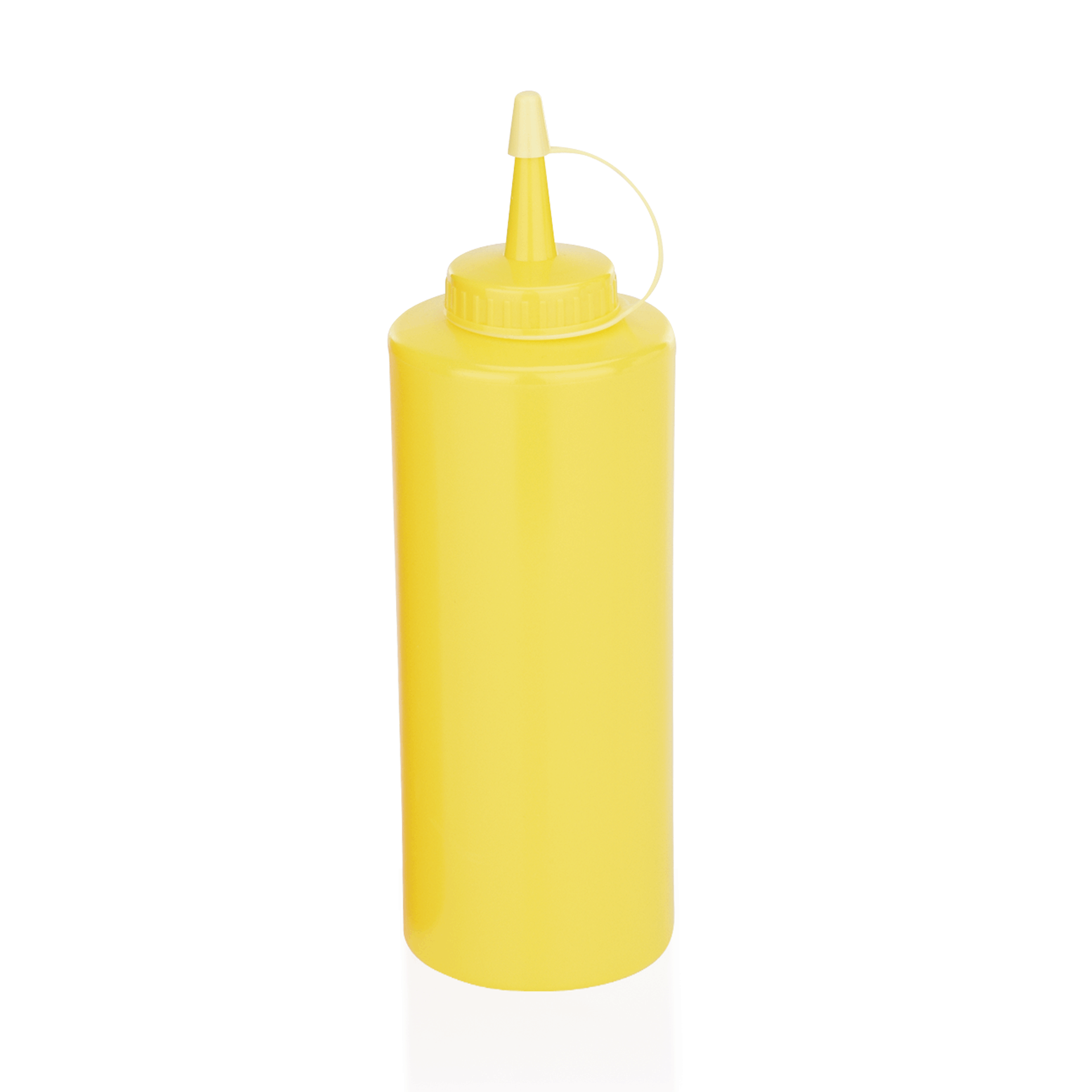 Dispenser - Plastik - Gul - Ø7 cm - Højde 19,5 cm - 450 ml - Gastrodanmark